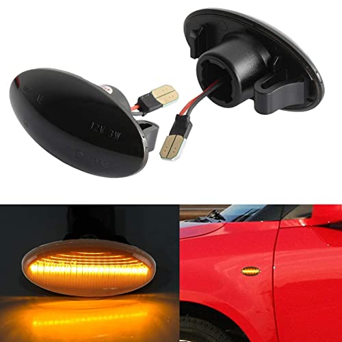 Image of OZ-LAMPE 2Pcs LED Indicator Lights for Suzuk-i Swift 2005-2013 Alto 2009-2013 SX4 2006-2008, Swift Side Marker, Alto Side Marker Repeater, Black Smoked Lens Turn Signal Lights