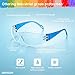 SAFISON 28 Pack Kids Safety Glasses, ANSI Z87.1 Child Size Protective Goggles in 7 Colors, Scratch and Impact Resistant Clear Lens Eyewear with Color Frame for Nerf Party/Science/School Projects