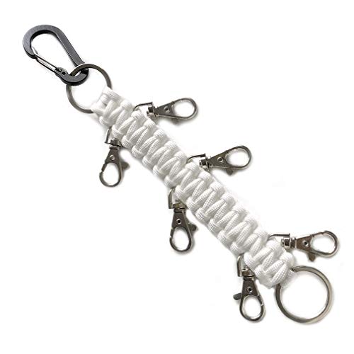 Deeka Paracord Handmade Cheer Bows Holder For Cheerleading Teen Girls High School College Sports - White #TOP5