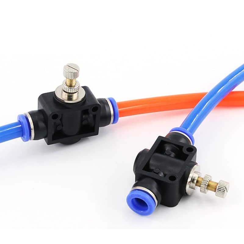 Valvola Pneumatica Push Fit LSA-6 Valvola Di Controllo Flusso Diritta Da 6 Mm - Regolatore Pneumatico Frizione, Push Fit, Perfetta Per Circuiti Aria Abs Golf 6 - Foto 8