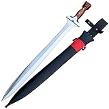 Nepal forged 21 inches Blade Greek Xiphos Sword-Forged-Replica Sword-Hand Crafted in Nepal- Tempered Leaf Spring of Truck-Sharpen-Function