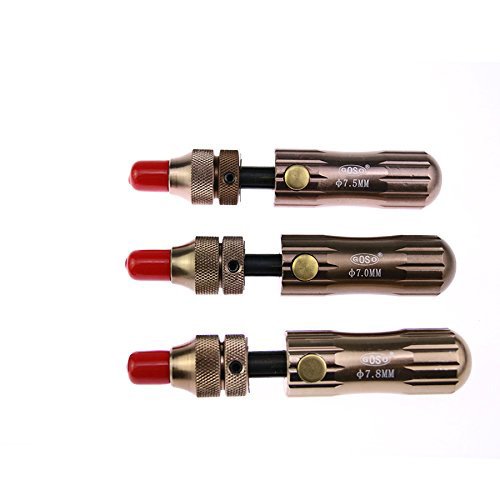 3pcs 7.0MM, 7.5MM, 7.8MM Copper Tubular Lock Pick Tools with Transparent Tubular Practice Lock