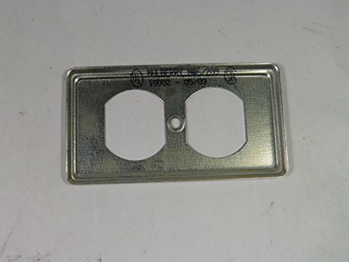 Mulberry 10002 Duplex Receptacle Electric Box Cover, 4-3/32 in L x 2-7/32 in W, Steel