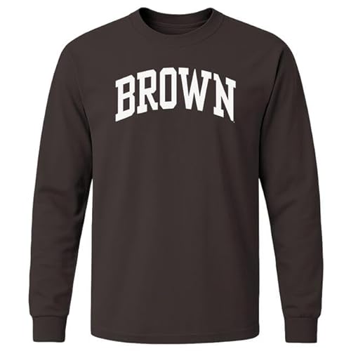 Barnesmith Brown University Bears Long Sleeve T-Shirt, Classic, Brown, Medium