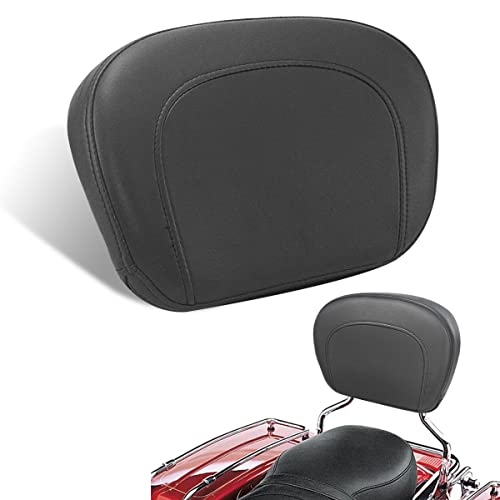 Coussin de dossier passager noir pour road trip en Harley Road King et Street Glide