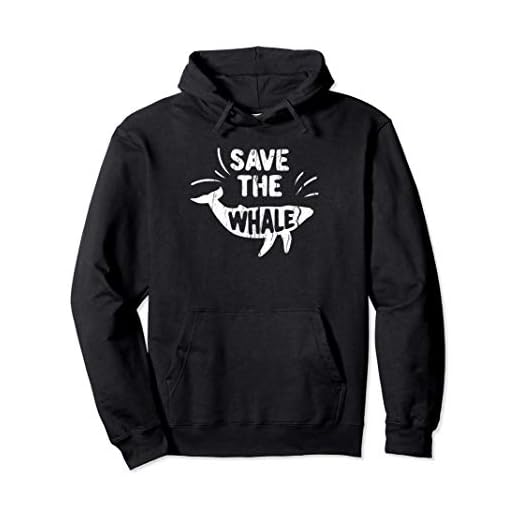 Cadeau de vêtements "Sauvez la baleine" Journée mondiale du Sweat à Capuche