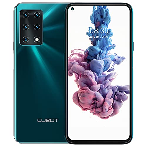 Unlocked Cell Phones 8GB RAM+256GB, CUBOT X30 6.4" Screen Unlocked Smartphone, 48MP Camera, 4G Dual SIM Phone Unlocked, 4200mAh Battery, Android 10, Face ID&Fingerprint, US Version, Gradient Green