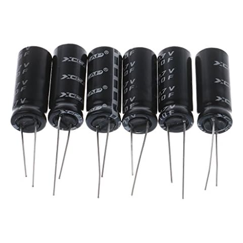 JENOR 6x 2.7V 10F Cylindrical Ultra Super Farad Capacitor High Power Supercap 10x26mm Cover