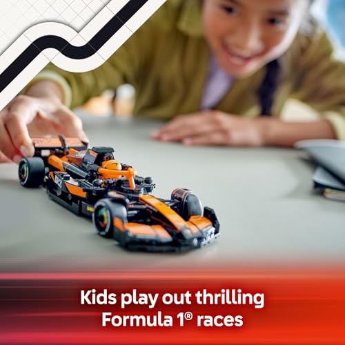 Image of LEGO Speed Champions McLaren F1 Team MCL38 Race Car Toy - Building Set for Kids, Boys & Girls, Ages 10+ - Toy Car for F1 Fans - Gift Idea for Birthday - 77251