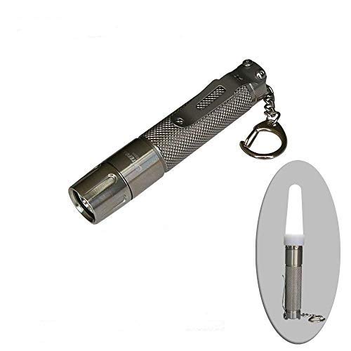 Stainless Steel Flashlight AA Battery ES10 High Bright Cree LED 180 Lumens,Tail Switch