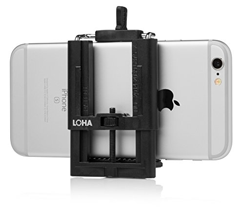 LOHA Flexible Phone Tripod Adapter for Universal Smartphones including Apple iPhone and Samsung Galaxy