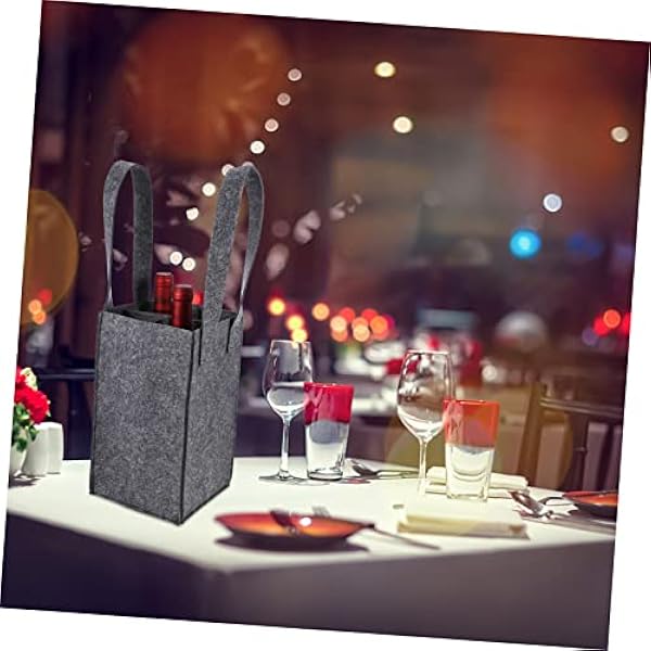 Cabilock 9 Piezas Cena Flexible con Abarrotes Reutilizable Picnic Vino - Navidad Regalos De Cumpleaños Boda Fiesta Bolsa Camping Amante Caddy Botella Cerveza Bolsas Favores Titular para