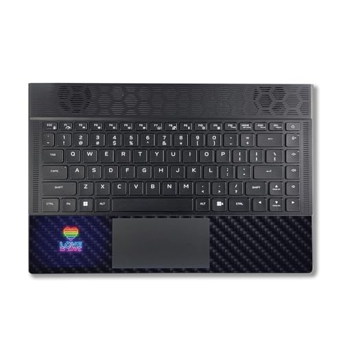 Image of MightySkins Carbon Fiber Skin Compatible with Alienware X14 R2 (2023) Full Wrap Kit - Love is Love | Protective, Durable Textured Carbon Fiber Finish | Easy to Apply & Change Styles | Made in The USA