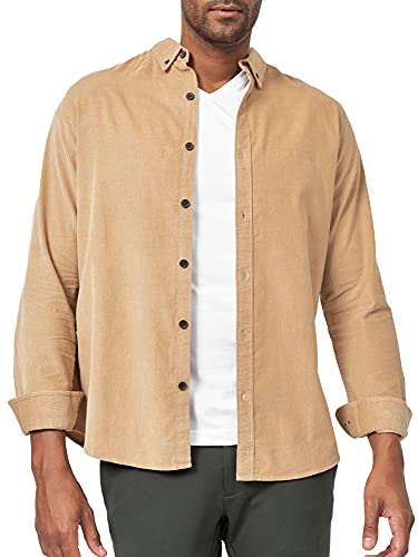 Indicode Herren Ryan Kordhemd aus Baumwolle | Herrenhemd Kord Cord...