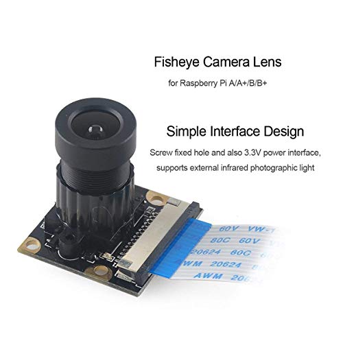 REES52 Raspberry Pi Night Vision Camera Adjustable-Focus Module 5MP OV5647 Webcam Video 1080p for Raspberry-pi 2 Raspberry-Pi 3/3B / 4b Model B... - Image 4