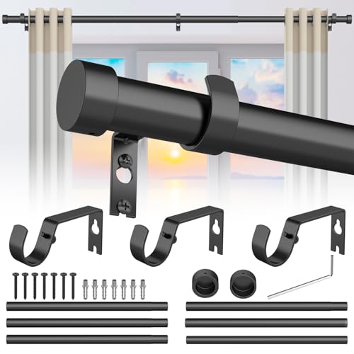 Catálogo de Tubo para cortina , listamos los 10 mejores. 50 Fallinep Barra de Cortina de 18 a 88 Pulgadas, Cortineros a Justable Negro, Tubo para Cortinas Un Salón, Ajustable Cortineros para Ventanas, Juego Combinado de Soporte para...