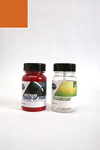 ColorRite Two-Ounce Bottle for Jeep Wrangler Automotive Touch-up Paint - Impact Orange Metallic Clearcoat V5/BV5 - All-Inclusive Package