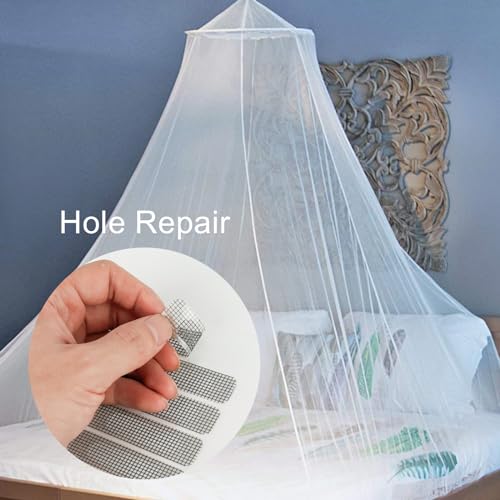 FRUHLING 120 Stück Fliegengitter Fenster Reparatur Selbstklebend Glasfaser Reparatur Insektenschutz Moskitonetz Reparaturflicken Tür Fenstergitter Patch für Fenster Tür Loch von Fliegengitter