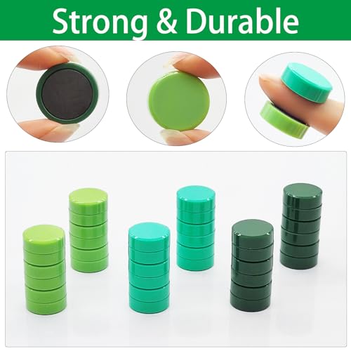 ZDZBLX Fridge Magnets, 30 Pack Strong Small Round Magnets for Whiteboard Notice Board, Crafts, Office, Classroom - Image 2