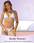 Femmes Bikini Trimmer, Trimmer cheveux double tête pour les femmes,2-in-1 Bikini Shaver avec tête de lame en céramique & Port de recharge type C, Rasoirs électriques pour femmes cheveux pubiques,Souris,Legs,Armes,Face (Purple)