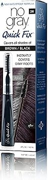 No Gray Quick Fix Instant Touch-Up for Gray Roots Set of 1, Brown/Black by Developlus Inc.
