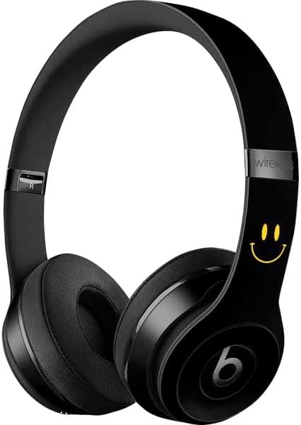 Skinit Decal Audio Skin Compatible with Beats Solo 3 Wireless - Black Happy Face Design