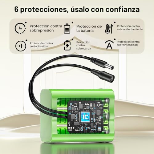 Batería recargable 12,6V de alta capacidad 5200mAh para videocámaras 3