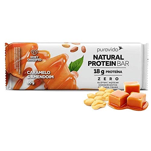 Natural Protein Bar Caramelo e Amendoim 60g Puravida
