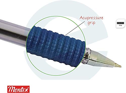 Image of Montex Mega Top Ball Pen - Blue (Pack of 20) By DTL Company