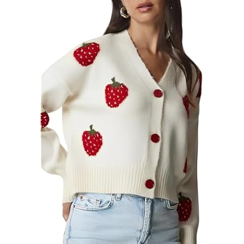 LUXVEER Women's Cardigans Shrugs for Dresses Long Sleeve Cardigan V Neck Button Down Sweater Lightweight White Cover