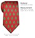 Retreez Christmas Tree Pattern Woven Microfiber Men's Tie - Red