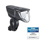 Automatische Lichtsteuerung Büchel LED Akkufrontleuchte Vancouver Pro, StVZO zugelassen, 70 Lux, automatische Lichtstreuung, schwarz, 51227504