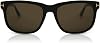 Tom Ford FT0775 01H Shiny Black Stephenson Square Sunglasses Polarised Lens Cat