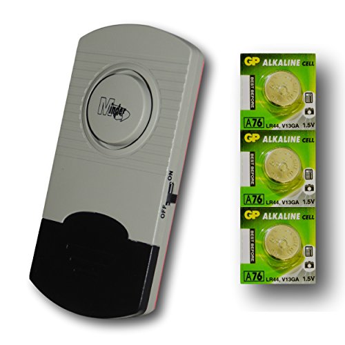 EPOSGEAR Minder Ultra Thin Window Glass Vibration Security Burglar Alarm for Homes, Cars, Sheds, Caravans, Motorhomes etc (5, With Extra Batteries)