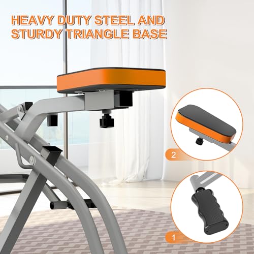 Image of Squat Machine for Home, Squat Assist Trainer with Adjustable Resistance, Foldable Rowing Machine, LCD Display, Exercise Trainer with 265LBS Capacity for Glutes Legs Workout