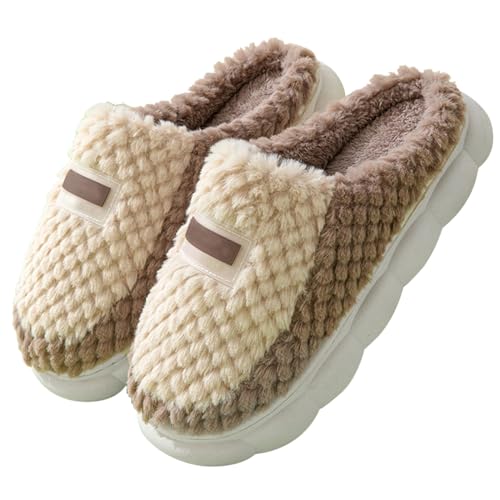 Zapatillas cálidas para mujer con suela fija, pantuflas de fieltro para mujer, con suela de fieltro, pantuflas de ocio, zapatos de invierno, cálidos, de algodón, zapatillas de cabaña, cómodas