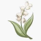 EB Store Lily Of The Valley Vector Vinyl Waterproof Sticker Decal Car Laptop Wall...