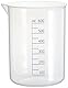 Vitlab Polypropylen Griffinbecher, Hohe Form, Graduiert, Transparent, 600mL Kapazität, Höhe 126.5mm