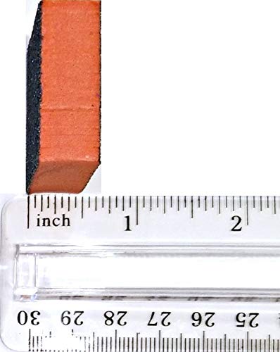 PrettyClaw | 40pc Disposable Nail Buffer Blocks 80/80 Black Grit Orange Buffing Blocks Nail Sanding Block 2 Sided Mini Nail Buffing Squares