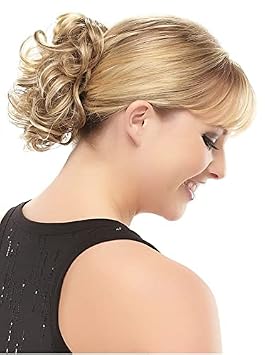 Classy Ponytail Color 10 Luscious Caramel Easihair Hairpieces 5.5" Length Reversible Claw Clip Attachment Synthetic Wavy Layered Pony Clip On Bundle MaxWigs Hairloss Booklet