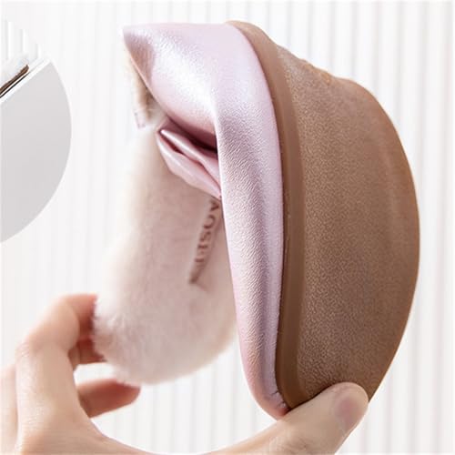 Luxurious Bow Knot Mules for Women High Class Closed-Toe Leather Slippers Elegant House Shoes Indoor Outdoor4