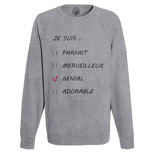 Sweat Shirt Homme Je suis Génial - Osez Afficher Votre Confiance