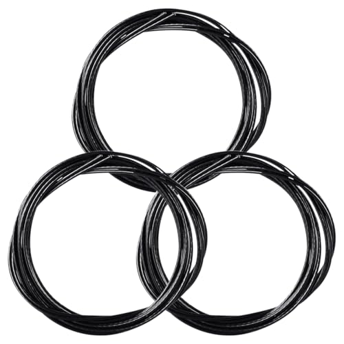 ARYIMYDP 3 Pares de Cordones de Repuesto para Cierre BOA, Cable de Acero Suave Negro 100cm, Cordones Automáticos con Cierre Giratorio, Compatibles con Zapatos Deportivos, de Trabajo y Senderismo