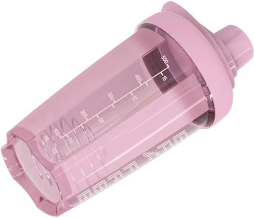 Civsde Shaker protéiné avec blenderball - 500 ml - Avec échelle de mesure - Gobelet protéiné pour le fitness - Sans BPA - Rose