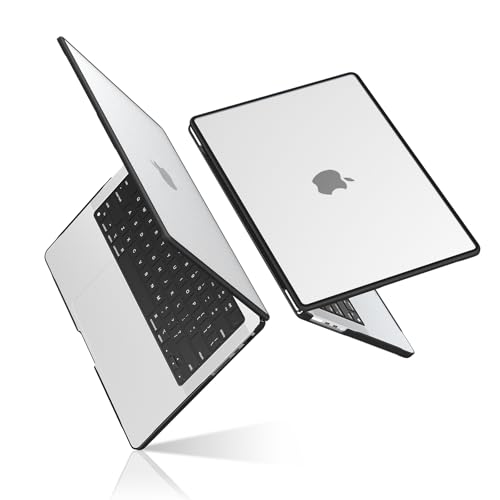 Image of BlueSwan Case Compatible for 2021-2023 MacBook Pro 16 inch M3 A2991 M2 A2780 M1 A2485 Pro /Max with Touch ID, Anti-Rupture TPU Frame + Ultra-Thin PC Matte Protective Cover (Clear)