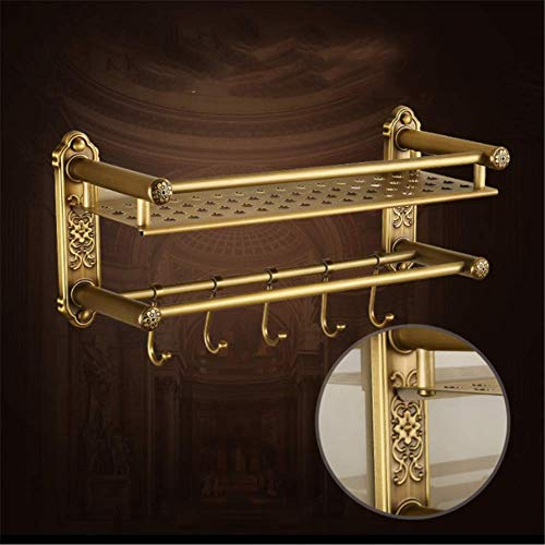 Rack de serviette murale à double couche FBSHAD design moderne finition premium