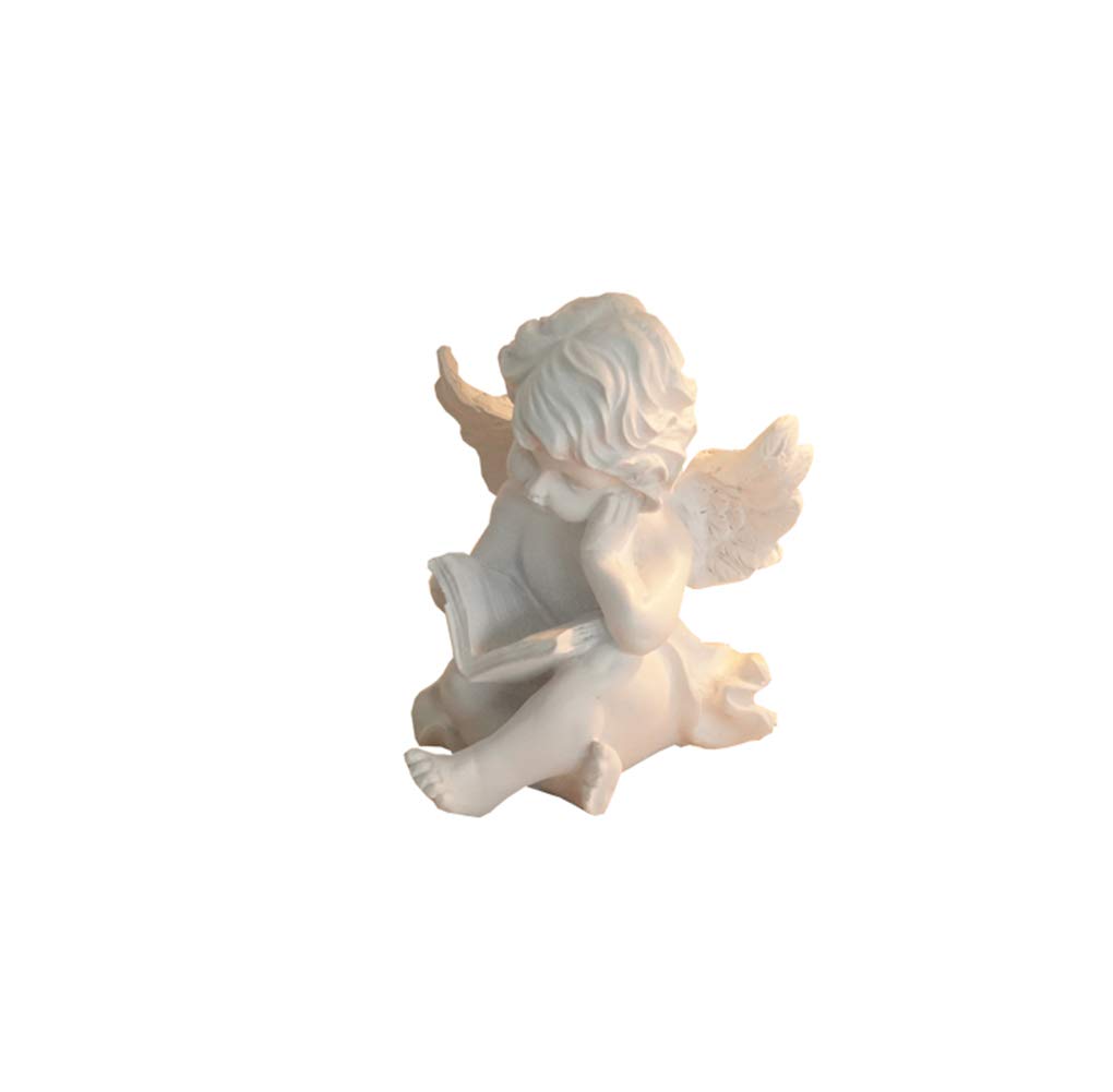 Statue ange modèle avec ailes pour sublimer votre bibliothèque ancienne