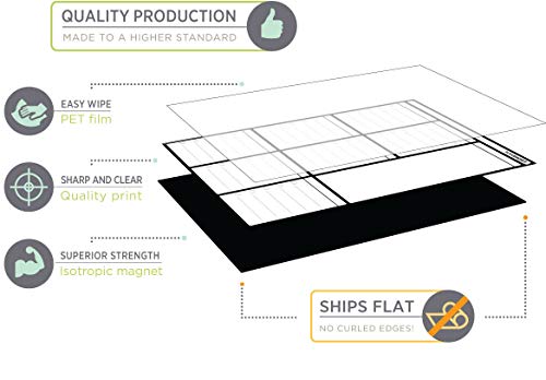 Lavagna magnetica A3 planning settimanale per