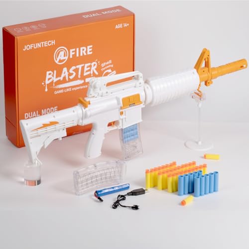 JOFUNTECH Toy Guns with Full Auto & Manual,M4 Foam Blaster Assault Rifle,Realistic Sniper Rifle with 40 Soft Bullets & 2 Magazines, Electric Automatic Toys Gun Gifts for Kids Ages 8-12