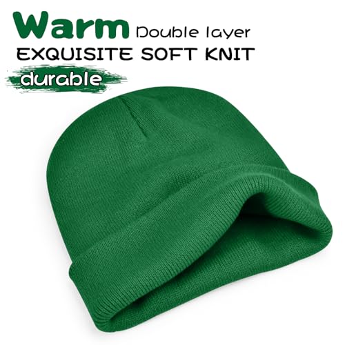 Image of ZOORON Beanie for Men Women Warm Winter Hat Unisex Soft Knit Cuffed Beanie